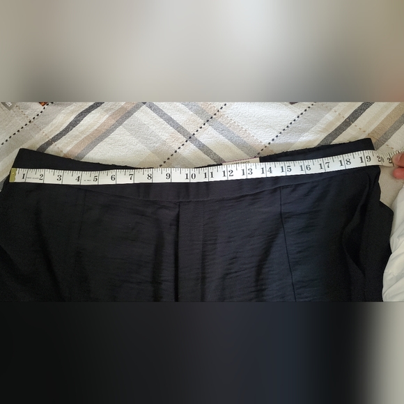 ALFANI Black Straight Leg Flowy Dress Pants - Picture 6 of 8